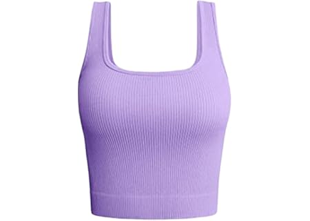 Sommarväst damer kort: crop top damer fitness linne bekväma undertröjor mjuk topp stretch linne ärml - Amazon Deal & Rabatt