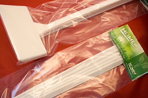 HOMETOOLS.EU – 5 Stück – Beet Pflanz Beschriftung Schilder Stecketiketten Pflanzenstecker Pflanzschilder 30cm hoch Kunststoff beschreibbar verwitterungsfest weiss - 2