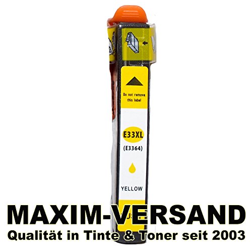 NEUSTE CHIPS funktionieren 100%ig in allen Druckern: 5 Stück MAXIMPRINT Tintenpatronen kompatibel zu Epson Multipack 33 XL (bestehend aus T3351, T3361, T3362, T3363, T3364 kompatibel mit Chip und Füllstandsanzeige) kein Original Set kompatibel zu Epson Expression Premium XP-530 XP-540 XP-630 Series XP-635 XP-640 XP-645 XP-830 XP-900 - 6