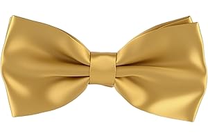 LEMLIN Générique Noeud Papillon Homme Doré - Élégant Accessoire de Mode pour Adultes et Enfants | Noeud Papillon Classique et Stylé