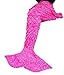 Produktbild Knitting Pattern Mermaid Schwanz Blanket von S-D, mit Skalen Muster-Schlafsack Klimaanlage Decke Slumber Bag (Adults, Rosa - 9 180cm x 90cm)
