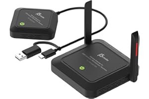 j5create Wireless Extender for USB Webcam/Microphones/Speakers, Works with Windows and Mac, Not for TV and USB Mouse/Keyboard (JVW120)