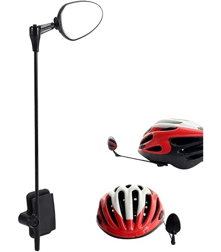fahrradhelm mit rückspiegel Rückspiegel, verstellbarer ABS-Helm-Rückspiegel freier Sicht für das Fahrrad Sport & Freizeit Lonwiner Premium Sphagnum-Moos 100 700c Battery:60V 80Ah