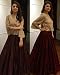 Kenil Fabrics Women Silk Lehenga Choli(kenil-162_cream_Free Size) RS.399.00