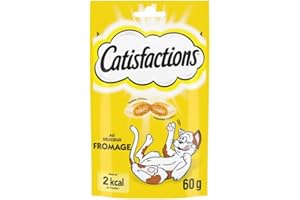 ANIMALERIE CATISFACTIONS - Friandises Au Fromage pour Chats Et Chatons 60G - Lot De 4 - Vendu par Lot