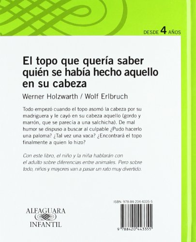 Livres Couvertures de El Topo Que Queria Saber Quien SE Habia Hecho Aquello En Su Cabeza