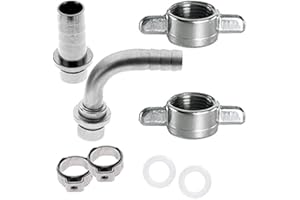 Gastrobedarf Westerbarkey Bierschlauchtüllenset 7mm 8 Teilig mit Überwurf 5/8"