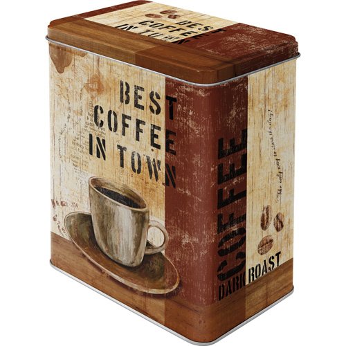 Nostalgic-Art 30110 Coffee und Chocolate Best in Town, Vorratsdose L
