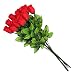 Produktbild Schramm Onlinehandel S/O 24er Pack Rote Rosen 65cm Baccararrose Kunstblumen Seidenblumen Bunte Rose