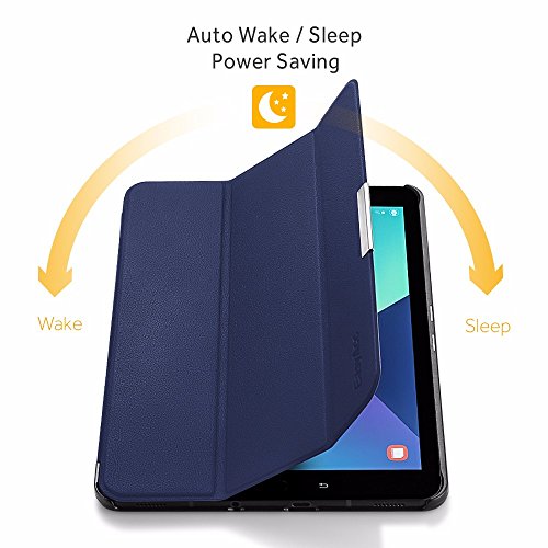 EasyAcc Samsung Galaxy Tab S3 9.7 Hülle Case Tasche mit Standfunktion Auto Wake up Sleep PU Leder hüllen für Samsung Galaxy Tab S3 9.7 Smart Cover mit Auto Sleep Wake up / Standfunktion (Kunstleder, Ultra) - 2