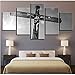 Produktbild Pmhhc Hd Leinwand Gedruckt Modulare Malerei Zitate 5 Stücke Gott Jesus Poster Decor Home Wohnzimmer Wand Kunst Religion Bilder-40X60/80/100Cm,Without Frame