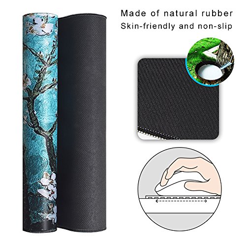 CACOY XL-Großes Gaming Mauspad 1000 x 400 x 2 mm Mausunterlage Büro Schreibtisch Mausmatte Anti-Rutsch Neopren Matte für Maus Keyboard Laptops Computer und mehr - 3