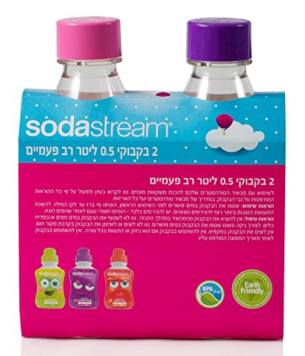 SodaStream Kinder Mädchen Prinzessin Set von 2 Flaschen 0,5l Kindergarten und Schule - 2