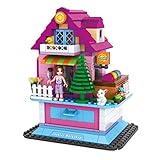 Juego bloques de construcción de una casa-tienda con cajón; cantidad piezas: 388