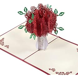 Czemo Tarjeta 3D Amor Pareja Tarjeta Pop-up Tarjeta de Cumpleaños, Tarjeta de Boda e Invitación, Tarjetas de Felicitación