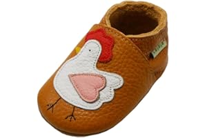 SAYOYO Fleur de Prunier Chaussures de bébé en Cuir Souple Chaussures Semelle Douce