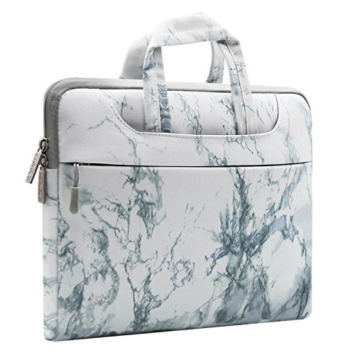 MOSISO Notebooktasche f  r 13-13 3 Zoll MacBook Pro  MacBook Air  Notebook Computer  Laptop Schultertasche Sleeve H  lle Segeltuch Gewebe Marmor Muste
