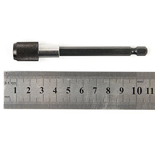 Fortag 3 tlg Schalungsbohrer Bithalter 1/4″ mit Sechskantschaft Ringmagnet mit Quick Release Funktion Bitsatz für elektrische Bohrmaschine Schlagschrauber Schraubendreher Magnetbithalter(schwache Magnet) Bitaufnahme. - 9