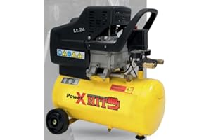 VARO Y KREATOR Compressore 25 lt carrellato compressore ad olio con manometro