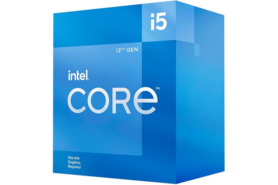 Amazon listing image: Intel Core i5 12400F 12 Gen Generation Desktop PC Processor CPU with 18MB Cache and up to…