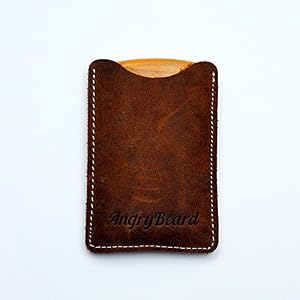 Mens Beard Comb with leather Case - Two sided beard comb & Mustaches comb - Sandal Wood Pocket Comb & Case, Dual Action… - Image 6