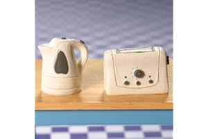 The Dolls House Emporium Modern Kettle & Toaster (PR)