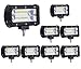 Produktbild ALPHA DIMA 8X LED Arbeitsscheinwerfer 72W LED Zusatzscheinwerfer Auto 12V 24V Scheinwerfer Offroad Flutlicht Spotlight 6000K Wasserdicht IP67 Arbeitslicht