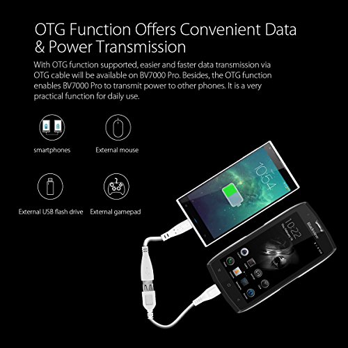 Blackview BV7000 PRO 5.0'' FHD Rugged Smartphone IP68 impermeabile/resistente/antiurto cellulare da lavoro con GPS/GLONASS/OTG/Fingerprint, 4G Android 6.0/4GB RAM 64GB ROM/Batteria 3500mAh/Dual SIM