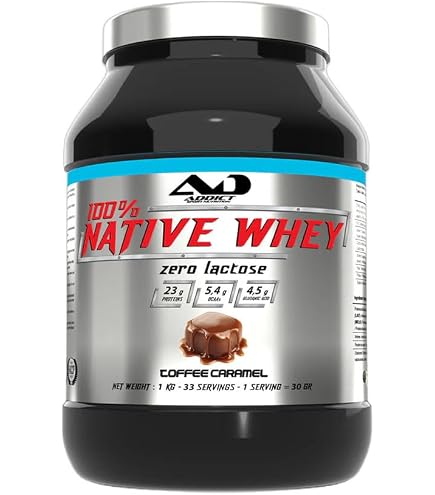 Addict sport nutrition - Isopure CFM90 whey isolate native - Protéine pure - Haute absorption - Idéale pour la musculation et la récupération - Résultats impressionnants - 1 kg - Salted caramel
