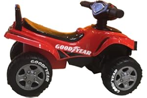 TURBO CHALLENGE - Quad Good Yean - Trotteur - 119028 - Roues Libres - Rouge - 25Kg Max - Plastique - Piles Non Incluses - À Partir de 12 Mois