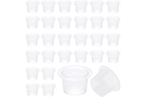 DISINO 100 Piezas Cups Tattoo, Soporte para Pegamento de Pestañas, Soporte de Tinta para Tatuar, Extensiones de Pestañas, Arte de Uñas