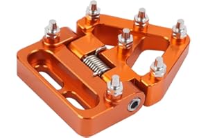 MOQIAOSEIKO Foldable Motorcycle Brake Pedals Rear Brake Pedal Step Tip Plate for 390 690 790 890 990 950 1050 1090 1190 1290 Super Adventure ADV 125-530 SX EXC XC F Husqvarna Sherco Beta GasGas Husaberg