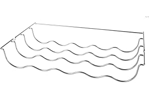 KGA SUPPLIES Weinflaschenregal aus Chrom, kompatibel mit Samsung Kühlschrank und Gefrierfach