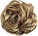 FESHFEN Darling with Extensions Curly Bun Hairstyle Updos High to add volume Scrunchy Pony Tail Piece High Quality Different Colours