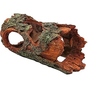BLJRGS Aquarium Deko Hoehle Kuenstliche Holz Baumstamm Wurzel Ablaichplatz Welshoehle Landschaftsgestaltung Ornament 23.5x14x10.5CM