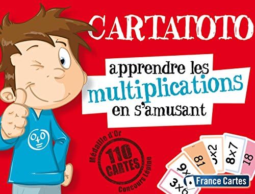 France Cartes – 410012 – Card Game – carta Toto Multiplications (Random Model)
