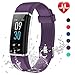 Produktbild Lintelek Fitness Armband,Fitness Tracker mit Pulsmesser 0,96 Zoll Farbdisplay Fitness Uhr Armband Uhr Schlafmonitor Aktivitätstracker 14 Trainingsmodi Vibrationsalarm GPS (Violett) MEHRWEG
