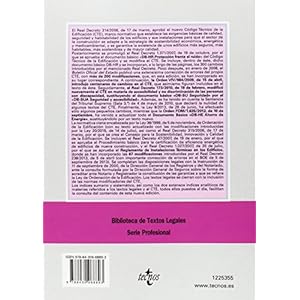 Código Técnico De La Edificación (Derecho - Biblioteca De Textos Legales)