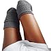 Produktbild Socken OHQ Oberschenkel hoch über dem Knie Socken lange Baumwolle Strümpfe warm für Mädchen Damen Frauen (Dunkelgrau)