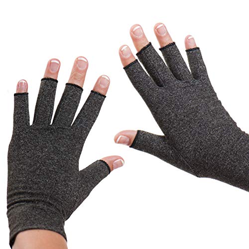 Guantes de artritis Dr. Frederick's Original - Calor y compresión para el alivio del dolor de la artritis reumatoide y la osteoartritis | 1 Par | Anti Artritis Guantes terapéuticos - Hombres y mujeres