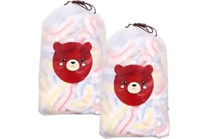 GNHG 200 Pezzi Copri Alimenti con Elastico,Usa e getta Cuffie per Alimenti Cucina,grado alimentare Allungabile 42cm,Per Mantenere Freschi I Cibi,Accessori Cucina(Orso Colorato)