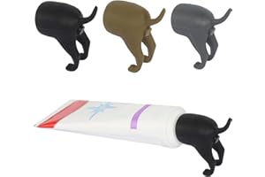 WGDVVJV Pooping Dog Butt Toothpaste Topper 3Pcs Cartoon Dog Butt Toothpaste Dispenser Funny Toothpaste Cap Toothpaste Topper Cap for Home, Travel, Daily Life