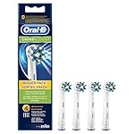 Oral-B CrossAction Electric Toothbrush Replacement Heads Powered by Braun - Pack of 4