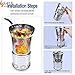 Produktbild huichang Camping Kocher Campingkocher Holzvergaser Kocher Outdoor Ofen Holzofen Camping aus Edelstahl für Picknick, Wandern, Camping Outdoor Kochen System