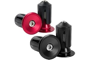 BDHI 2Pairs Bike Bar End Plugs Alloy Bicycle Handlebar Plugs for Most Bicycle Road Bike Mountain Bike MTB(SO05-2)