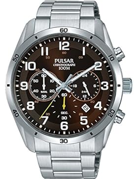 PULSAR HERREN-ARMBANDUHR 43MM ARMBAND EDELSTAHL + GEHÄUSE BATTERIE PT3843