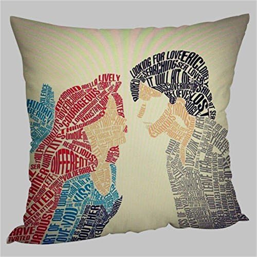 Damuyas Disney Princess Little Mermaid kiss tiphography pillow case (Disney Princess)