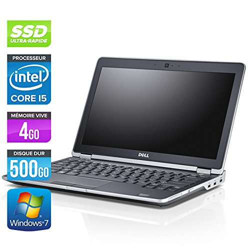 détail Dell Latitude E6220 - PC portable - 12.5'' - Gris (Intel Core i5-2520M / 2.50 GHz, 4 Go de RAM, Disque dur 500 Go SSD, HDMI, Webcam, Wifi, Windows 7 Professionnel)