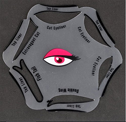 Eyeliner Schablone – 6 in 1 Schablonen für perfekte Katze Eyeliner und Smokey Augen Make-up Werkzeug Schablone für die perfekte Lidstrich und ein makelloses Augen-Make-up – weich - 5