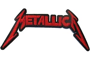 HOTRODSPIRIT Metallica band patch red logo 13x6.5cm Rock Roll Thermo-adhesive patch